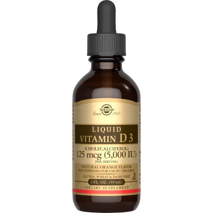 Solgar šķidrais D3 vitamīna holekalciferols – D3 vitamīns šķidrā veidā 59 ml