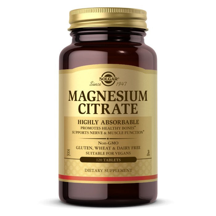 Solgar magnija citrāts 200 mg - magnija citrāts 200 mg 120 tabletes