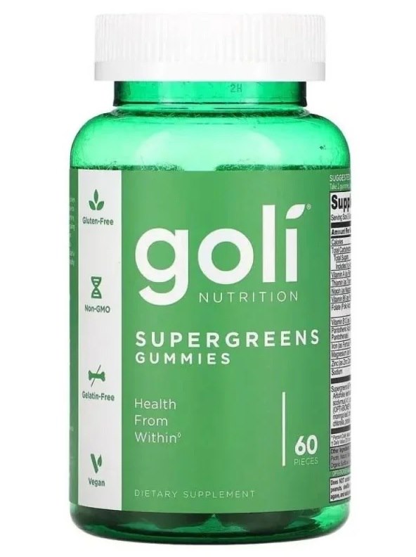 GOLI NUTRITION SuperGreens 60 gumijas konfektes