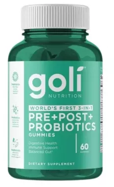 GOLI NUTRITION gumijas pirms lietošanas, pēc lietošanas un ar probiotikām 60 gumijas konfektes