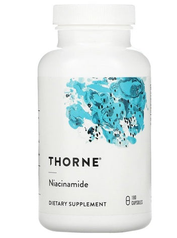 THORNE RESEARCH Niacinamīds – B3 vitamīns, 180 kapsulas