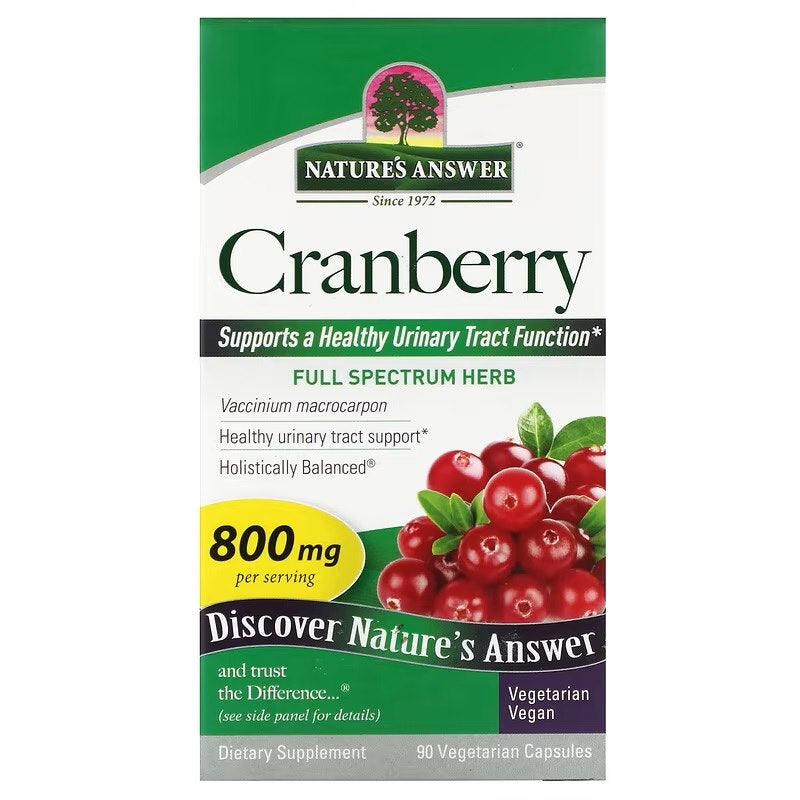 Nature's Answer Dzērveņu garšas 90 kapsulas