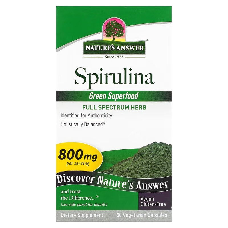 Nature's Answer Spirulīna 90 kapsulas