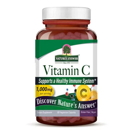 Nature's Answer C vitamīns 1000 mg – C vitamīns, 100 kapsulas