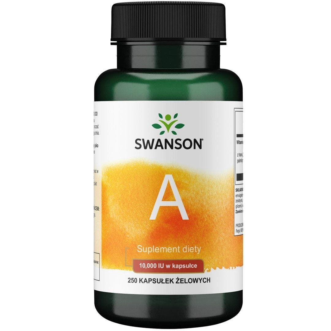 Swanson A vitamīns 10 000 SV 250 kapsulas