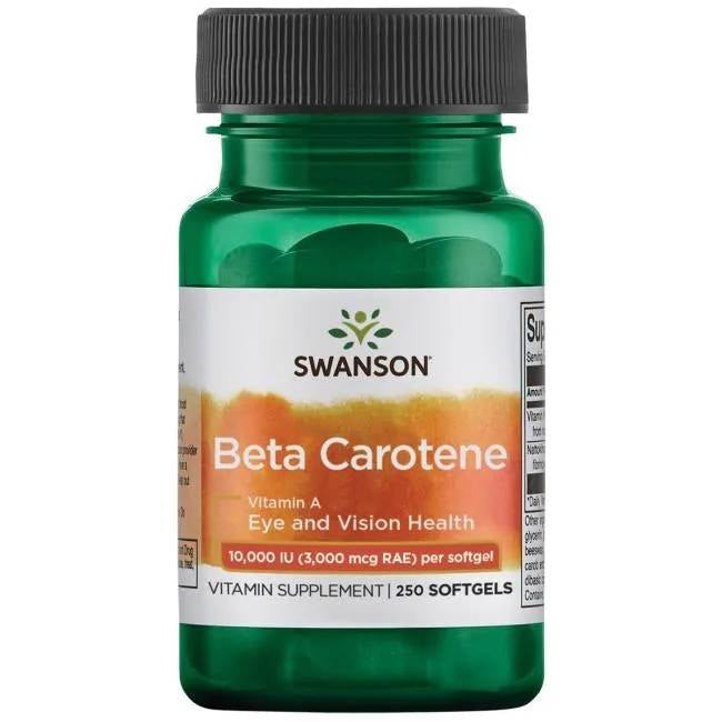 Swanson Beta karotīns 10 000 SV - Beta karotīns 250 kapsulas