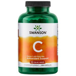 Swanson C vitamīns 500 + mežrozītes 250 kapsulas