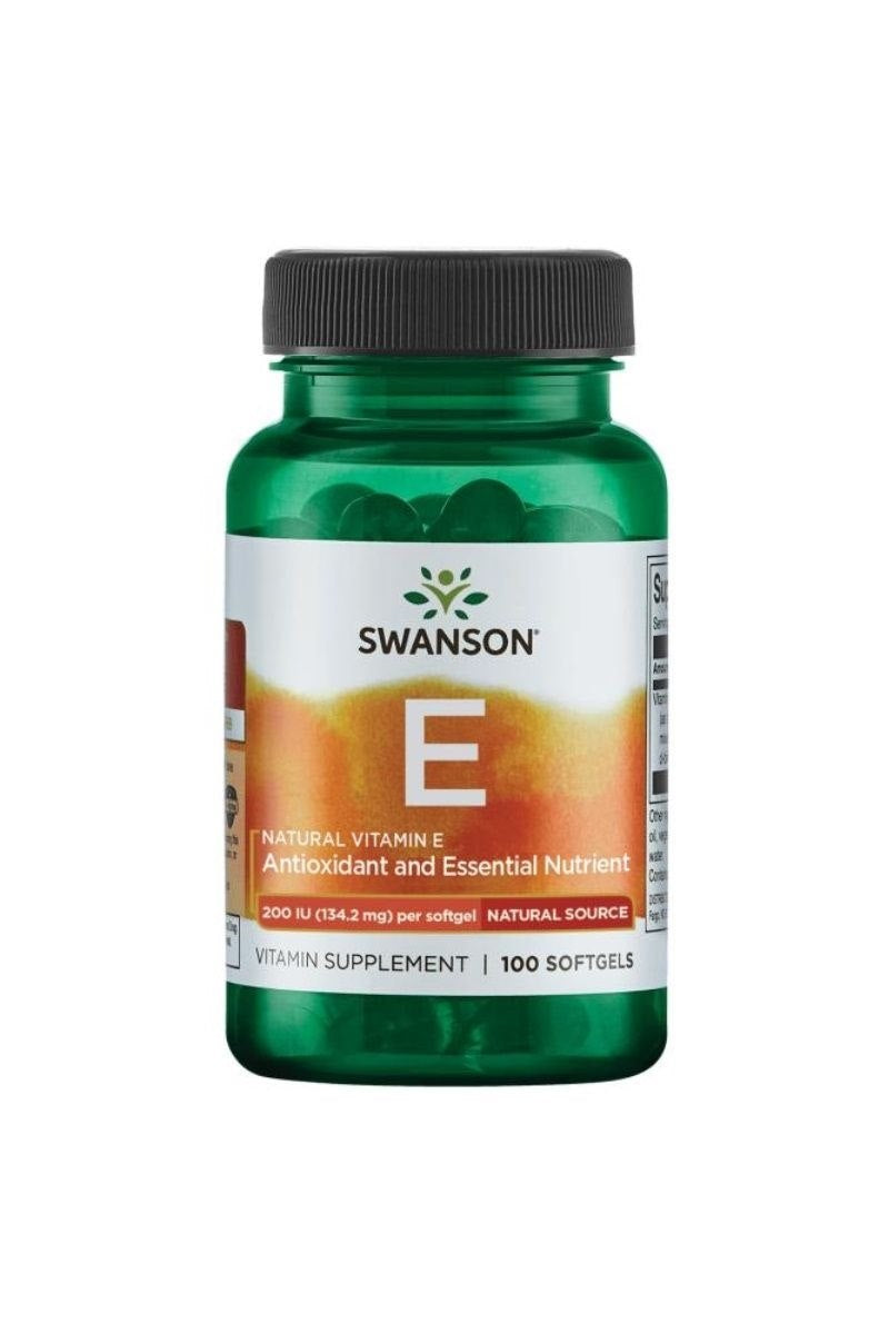 Swanson dabīgais E vitamīns - E vitamīns 200 SV 100 kapsulas