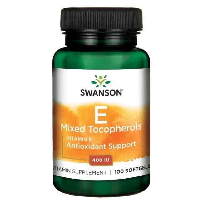 Swanson E vitamīns, jaukti tokoferoli 400 SV, 100 kapsulas