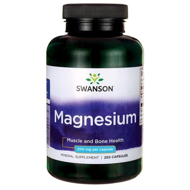 Swanson Magnijs 200 mg 250 kapsulas