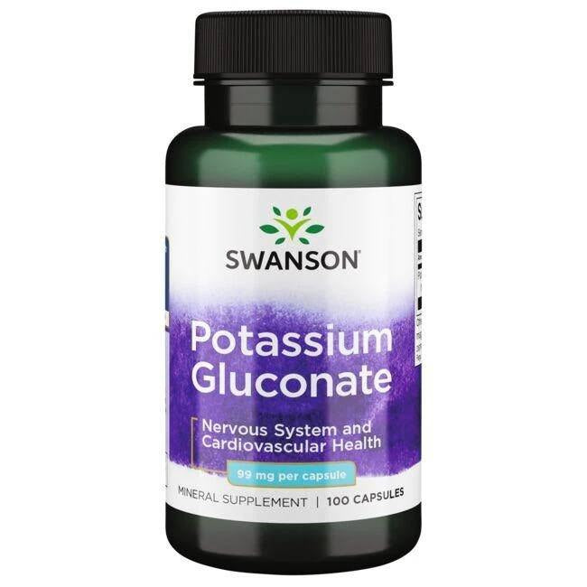 Swanson kālija glikonāts 99 mg, 100 kapsulas
