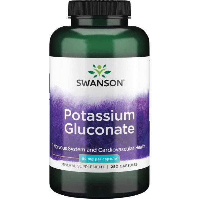 Swanson kālija glikonāts 99 mg 250 kapsulas