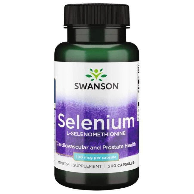 Swanson Selēns L-selenometionīns 100 µg 200 kaps.