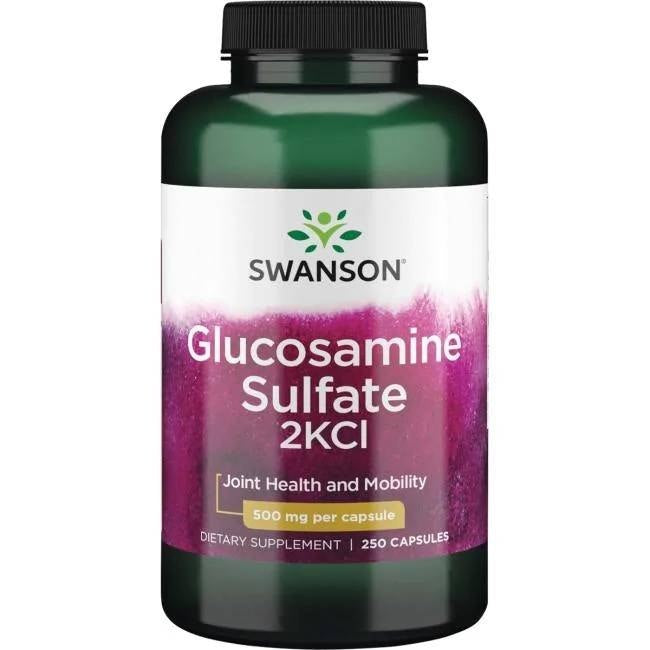 Swanson Glukozamīns 500 mg 250 kapsulas
