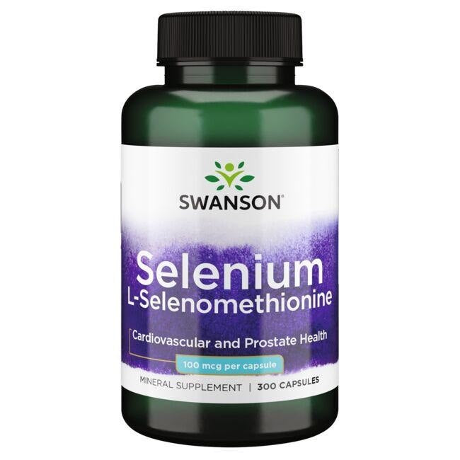 Swanson Selēns L-selenometionīns 100 µg 300 kaps.