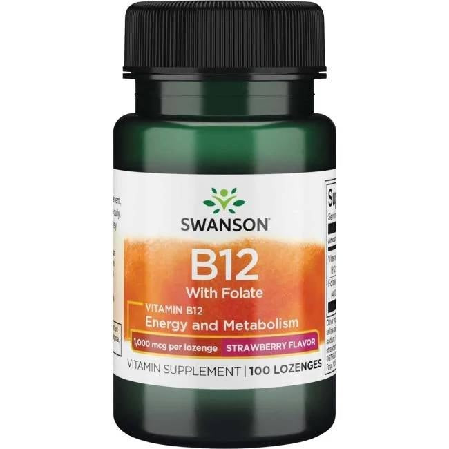 Swanson B12 vitamīns 1000 mcg 100 pastilas