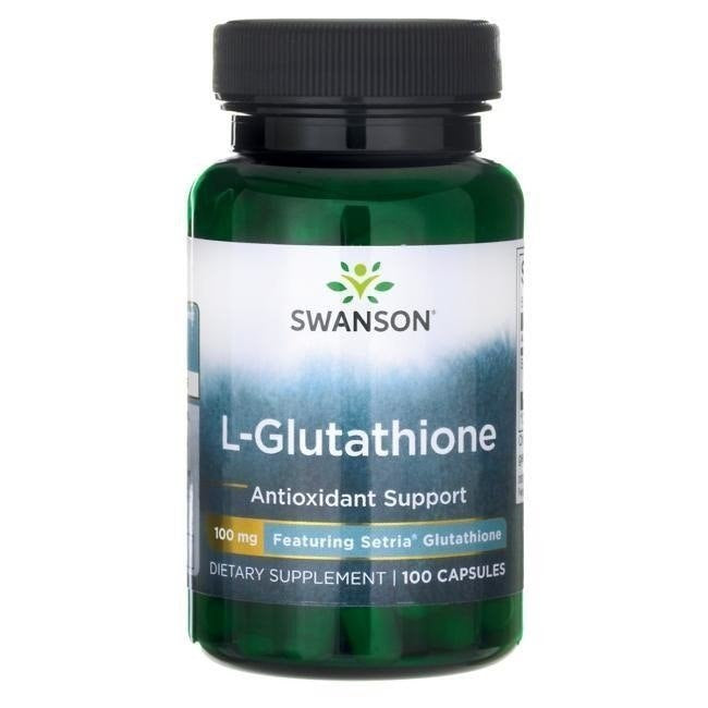 Swanson L-Glutation - samazināts L-glutationa daudzums 100 mg 100 kapsulas