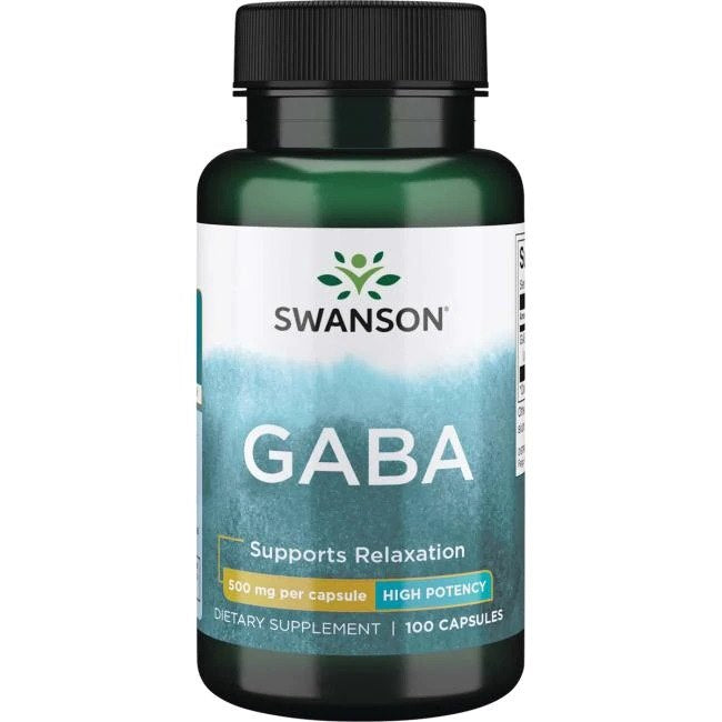 Swanson GABA 500 mg 100 kapsulas