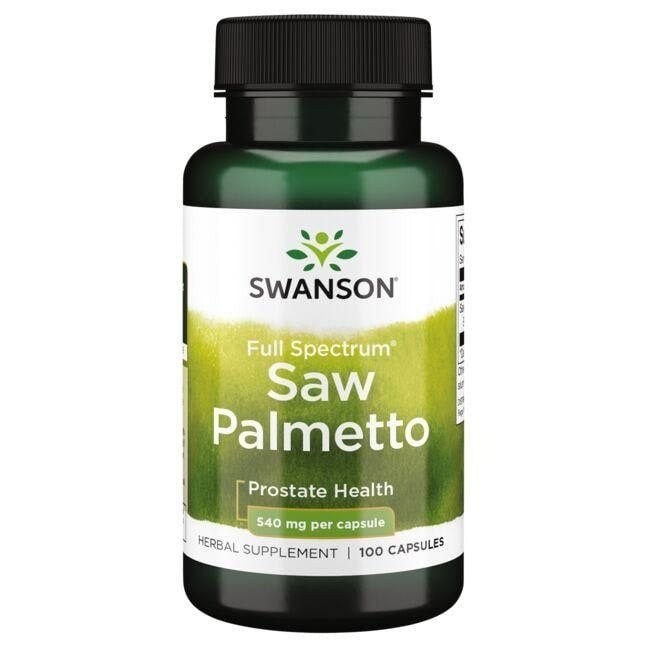 Swanson pilna spektra sabalpalmas 540 mg 100 kapsulas