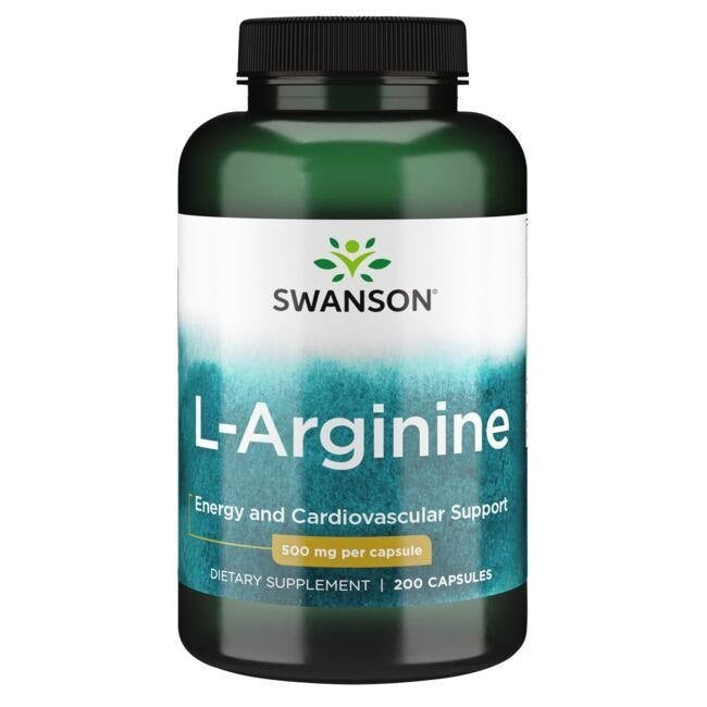 Swanson L-arginīns 500 mg 200 kapsulas