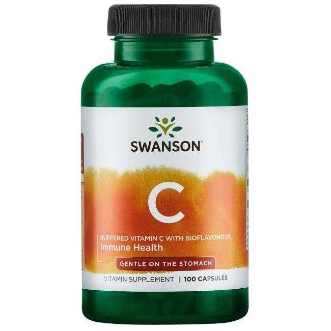 Swanson C vitamīns 500, buferēts ar bioflavonoīdiem, 100 kapsulas