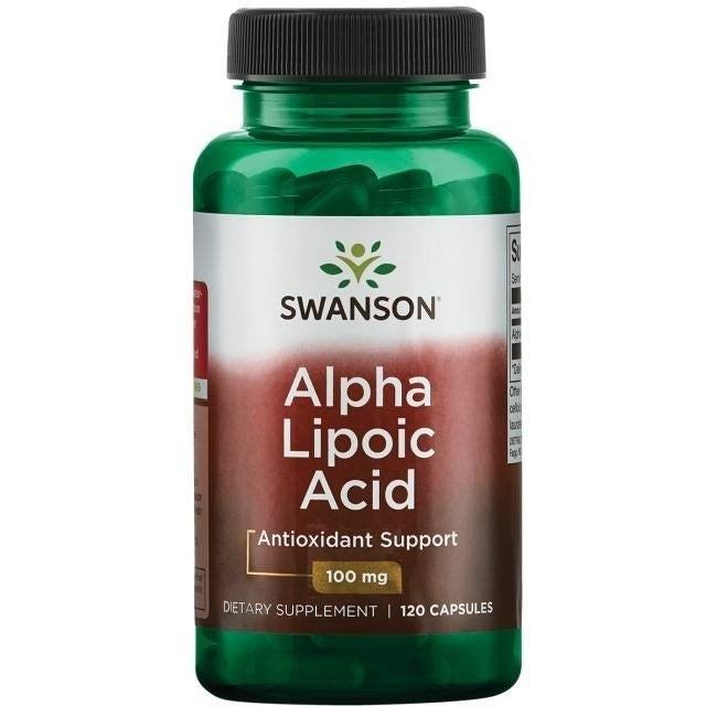 Swanson alfa liposkābe 100 mg, ALA 120 kapsulas