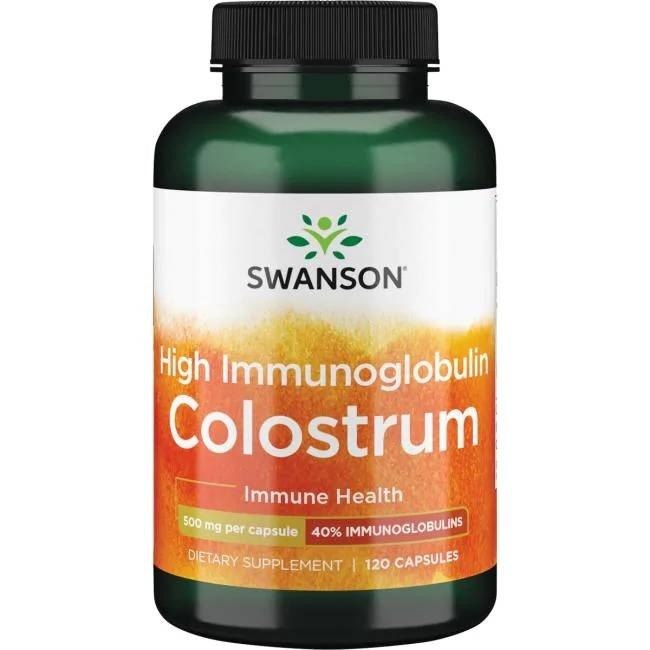 Swanson Colostrum High IG 500 mg 120 kapsulu