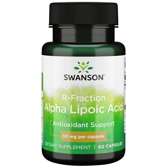 Swanson R Frakcija alfa lipoīnskābe 50 mg 60 kapsulas