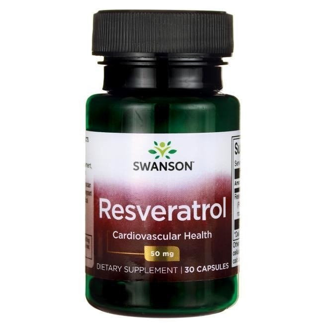 Swanson Resveratrol - Resveratrols 50 mg 30 kapsulas