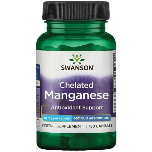 Swanson Albion mangāna helāts 10 mg 180 kapsulas