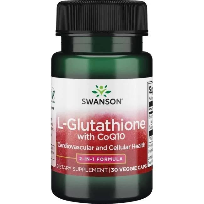 Swanson L-Glutationa + koenzīms Q10 30 kapsulas
