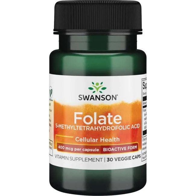 Swanson folijskābe 400 mcg 30 kapsulas
