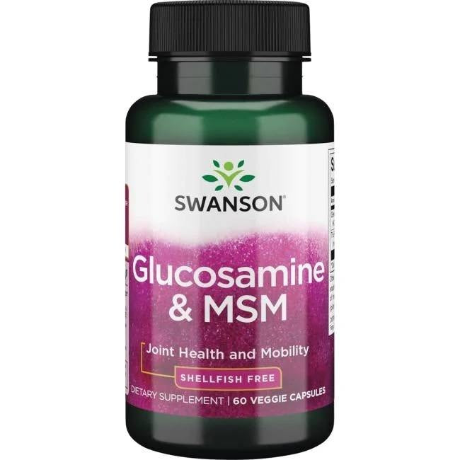 Swanson glikozamīns un MSM 60 kapsulas