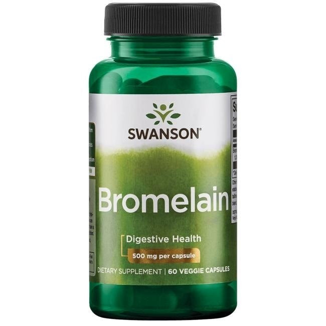 Swanson Bromelaīns Maksimālais stiprums 60 kapsulas