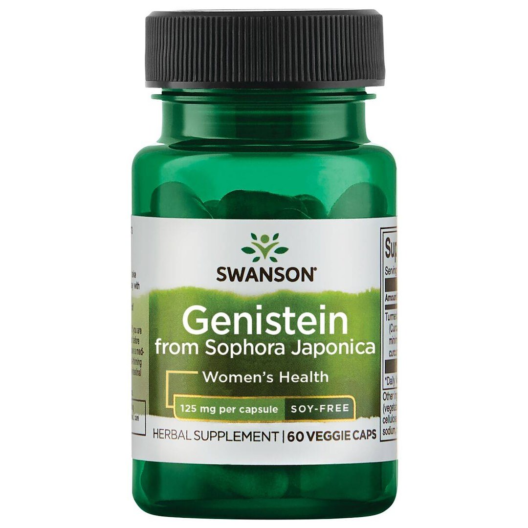 Swanson Genisteīns no japāņu Sophora Japonica 125 mg 60 kapsulas