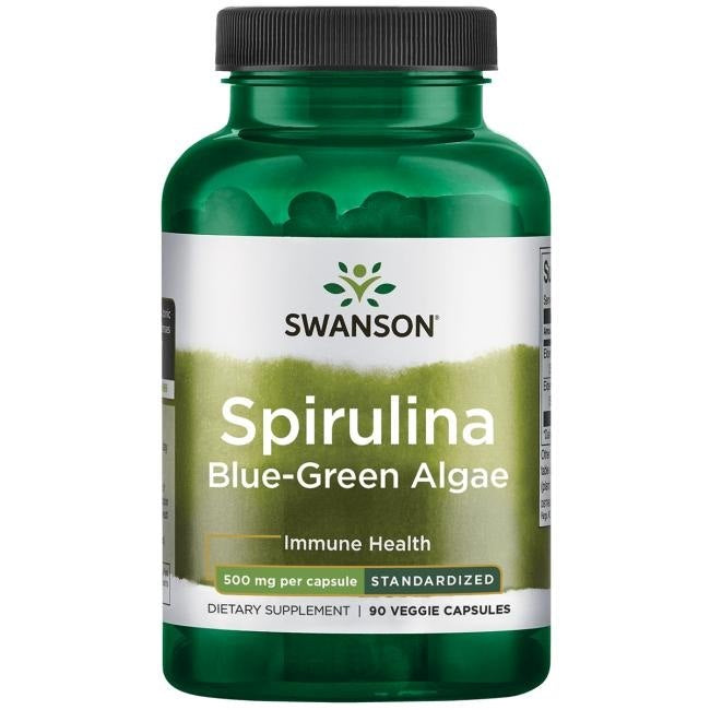 Swanson Spirulīna zilaļģes 90 kapsulas