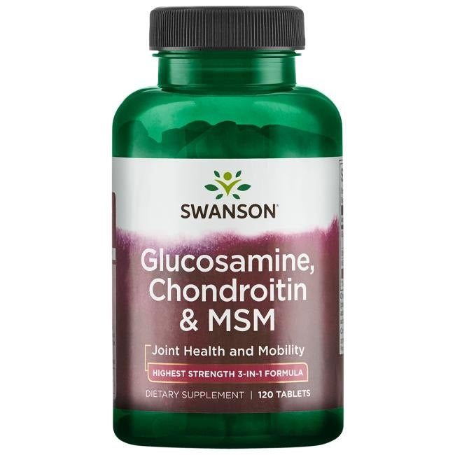 Swanson gliukozaminas, chondroitinas ir MSM 120 tablečių - Magnis.lt