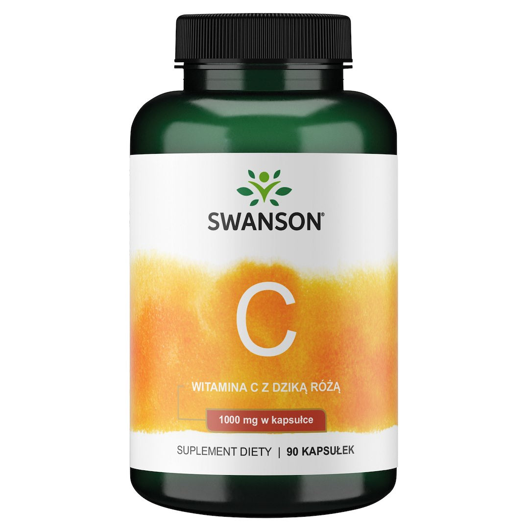 Swanson C vitamīns 1000 + mežrozītes 90 kapsulas