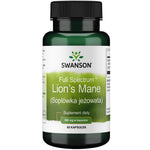 Swanson pilna spektra lauvu krēpes 500 mg 60 kapsulas