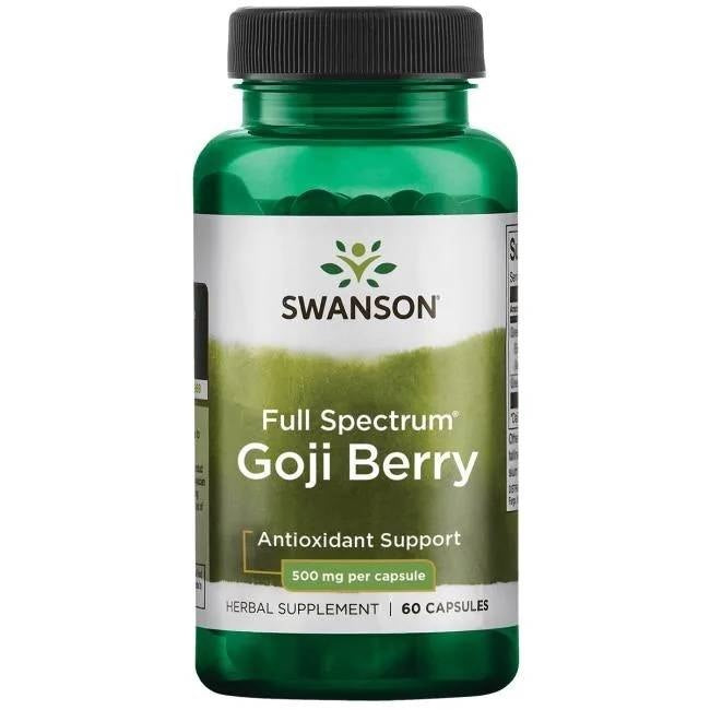 Swanson pilna spektra godži ogas 500 mg 60 kapsulas