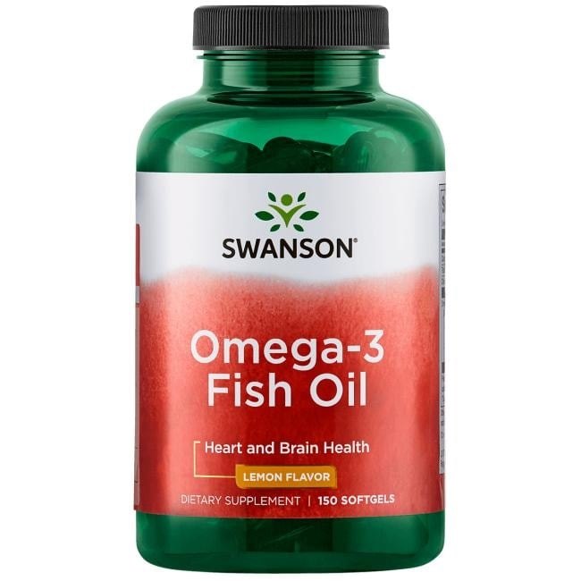 Swanson Omega-3 zivju eļļa 150 kapsulas