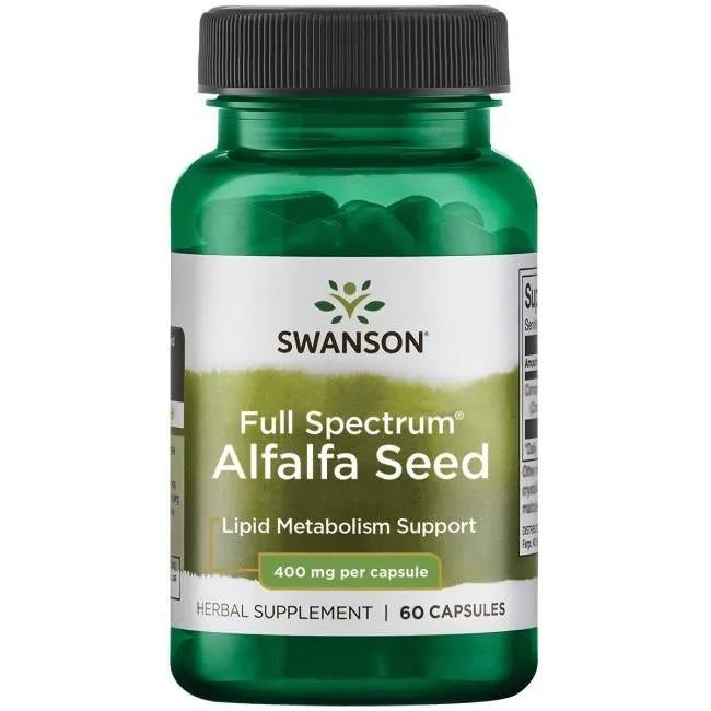 Swanson pilna spektra lucerna 400 mg 60 kapsulas