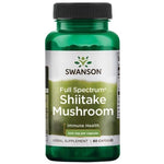 Swanson pilna spektra šitakes sēnes 500 mg 60 kapsulas