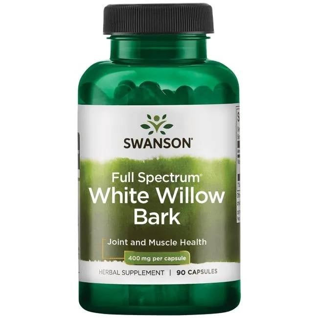 Swanson pilna spektra baltā vītola miza 400 mg 90 kapsulas