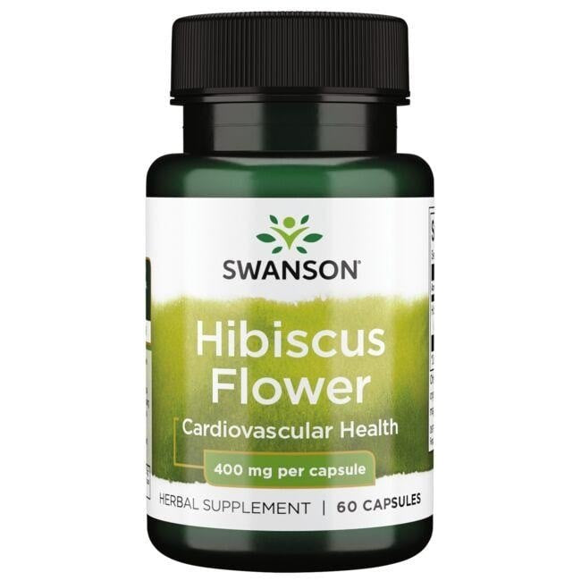Swanson Hibiscus Flower 60 kapsulas