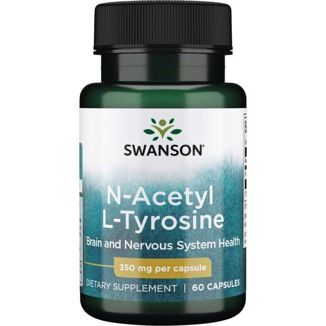 Swanson N-acetil-L-tirozīns 350 mg 60 kapsulas