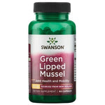 Swanson Zaļās mīdijas ar spurām 500 mg 60 kapsulas