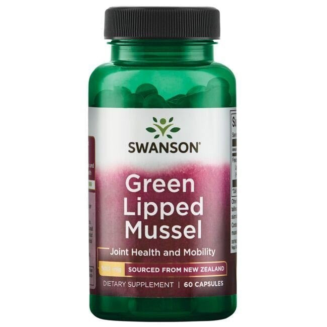 Swanson Zaļās mīdijas ar spurām 500 mg 60 kapsulas