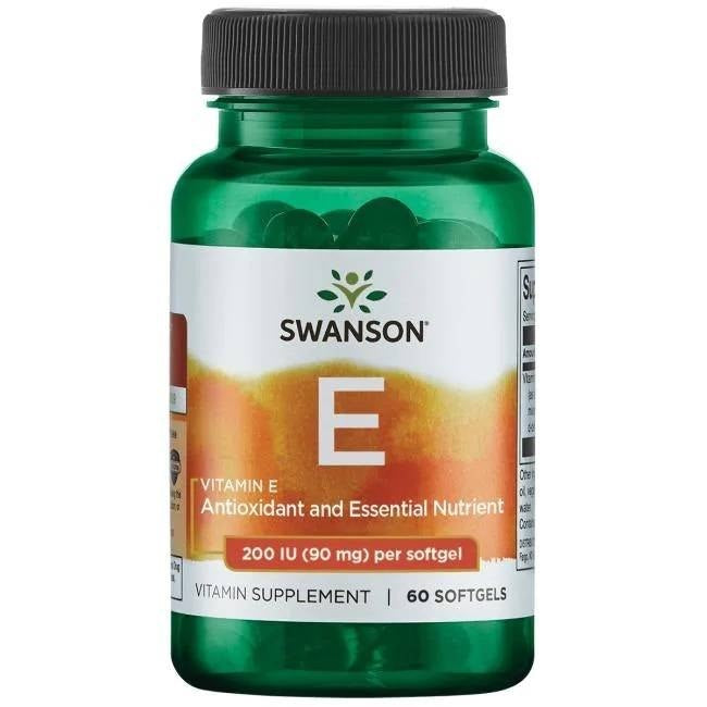 Swanson E vitamīns 200 SV 60 kapsulas