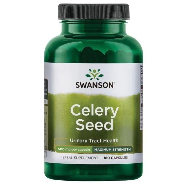 Swanson seleriju sēklas 500 mg 180 kapsulas